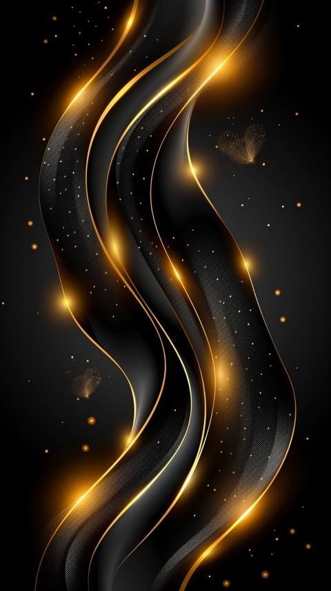 Black and gold abstract Design Art background aesthetic (426)