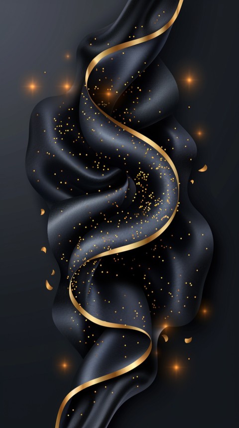 Black and gold abstract Design Art background aesthetic (431)