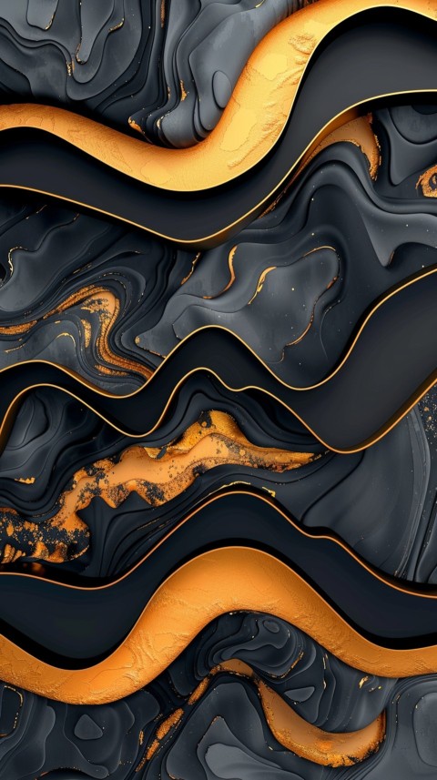 Black and gold abstract Design Art background aesthetic (410)