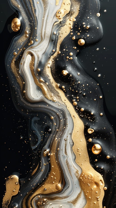 Black and gold abstract Design Art background aesthetic (445)