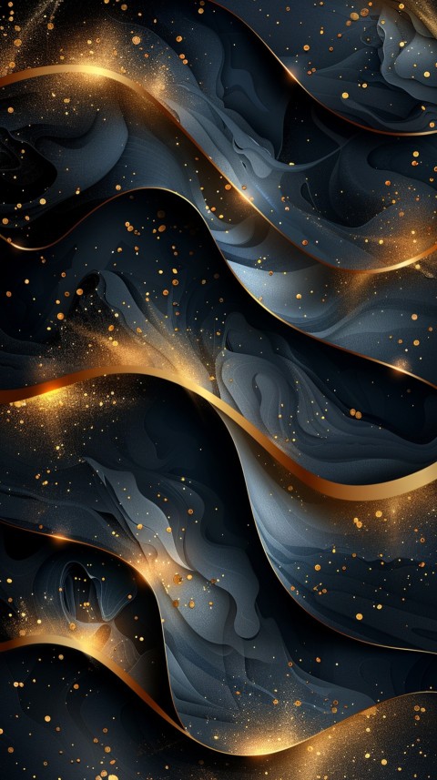 Black and gold abstract Design Art background aesthetic (489)