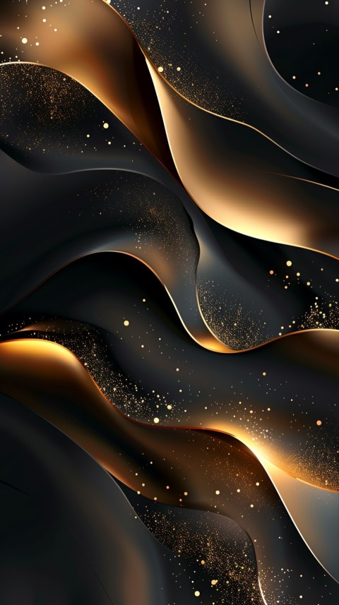 Black and gold abstract Design Art background aesthetic (510)