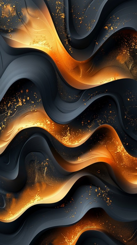Black and gold abstract Design Art background aesthetic (564)