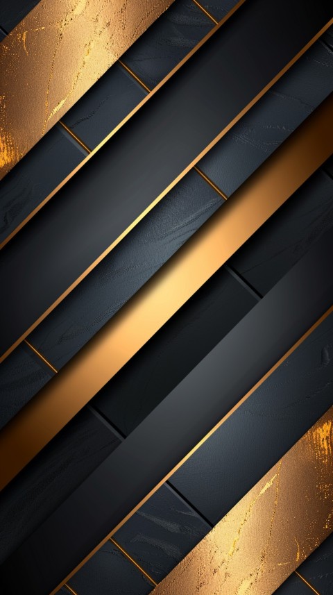 Black and gold background with diagonal lines and metallic textures, sleek design aesthetic (23)