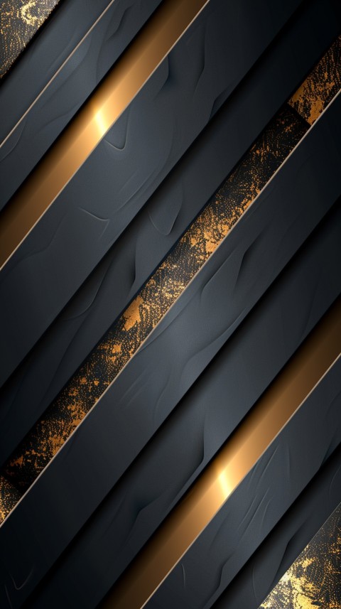 Black and gold background with diagonal lines and metallic textures, sleek design aesthetic (25)