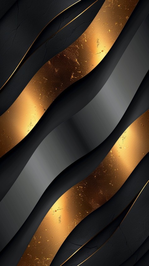 Black and gold background with diagonal lines and metallic textures, sleek design aesthetic (15)