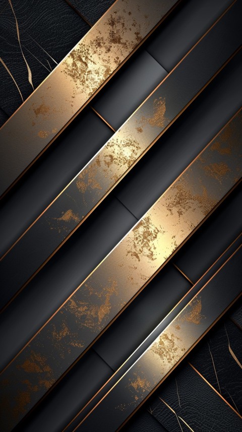 Black and gold background with diagonal lines and metallic textures, sleek design aesthetic (3)