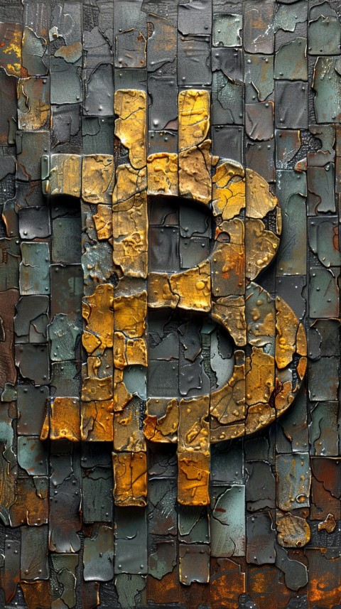 Bitcoin Cryptocurrency Gold Crypto Coin Creative Concept Aesthetic Symbol (44)
