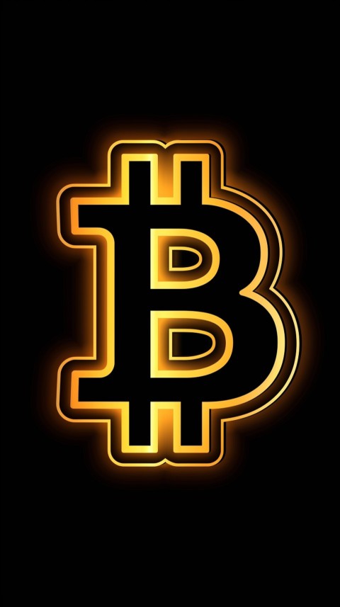 Bitcoin Cryptocurrency Gold Crypto Coin Creative Concept Aesthetic Symbol (195)