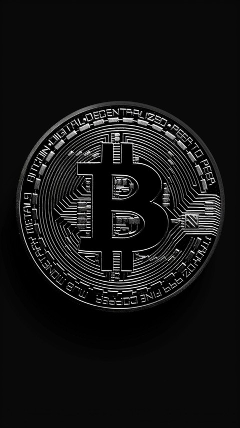 Bitcoin Cryptocurrency Gold Crypto Coin Creative Concept Aesthetic Symbol (194)