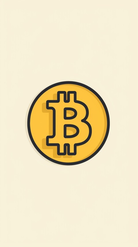 Bitcoin Cryptocurrency Gold Crypto Coin Creative Concept Aesthetic Symbol (225)