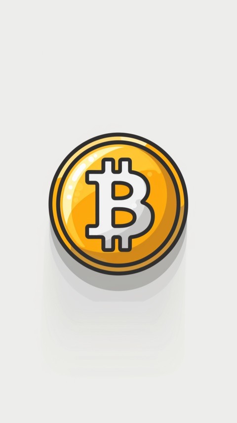 Bitcoin Cryptocurrency Gold Crypto Coin Creative Concept Aesthetic Symbol (218)