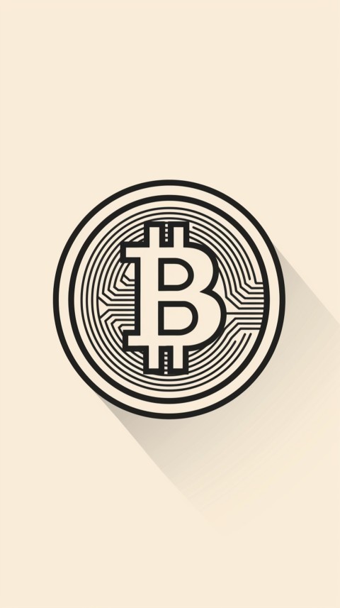 Bitcoin Cryptocurrency Gold Crypto Coin Creative Concept Aesthetic Symbol (269)