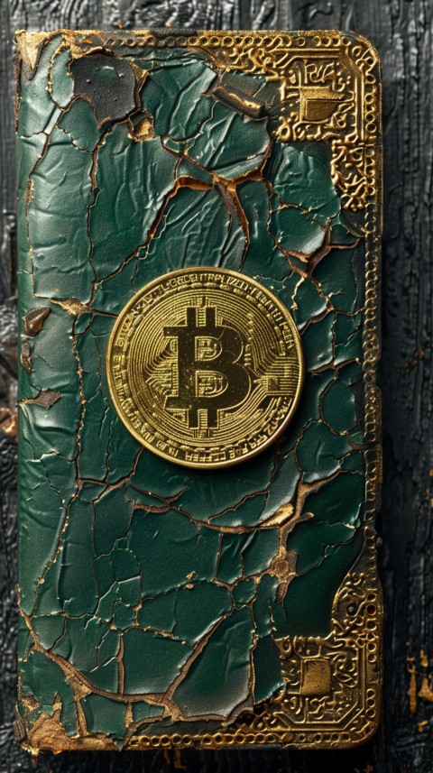 Bitcoin Cryptocurrency Gold Crypto Coin Creative Concept Aesthetic Symbol (334)