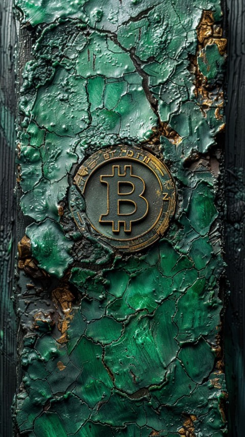 Bitcoin Cryptocurrency Gold Crypto Coin Creative Concept Aesthetic Symbol (627)