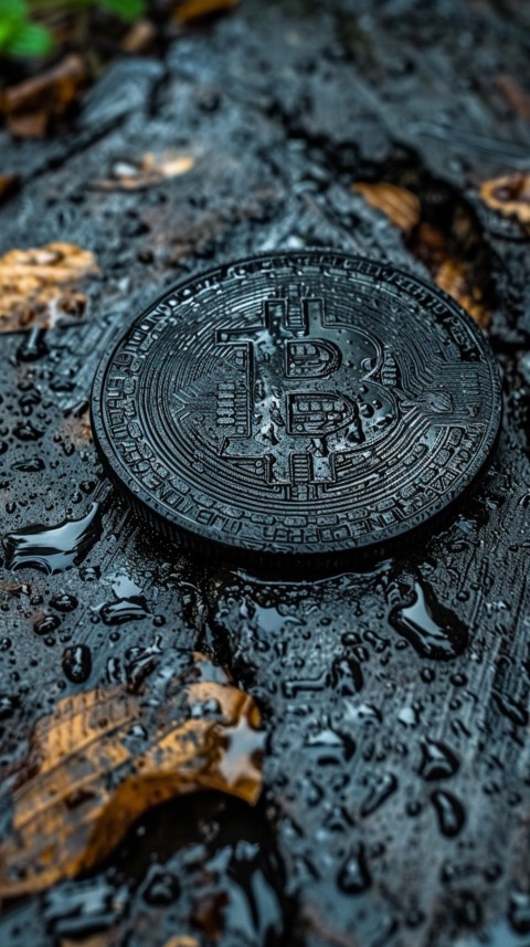Bitcoin Cryptocurrency Gold Crypto Coin Creative Concept Aesthetic Symbol (686)