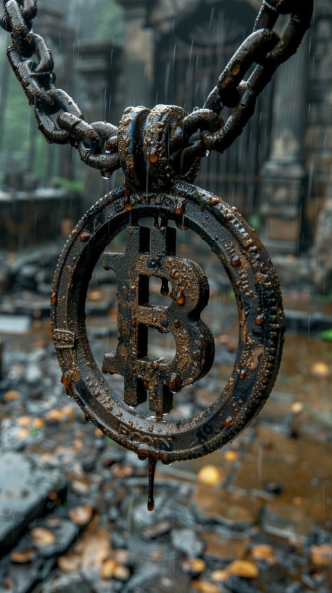 Bitcoin Cryptocurrency Gold Crypto Coin Creative Concept Aesthetic Symbol (940)