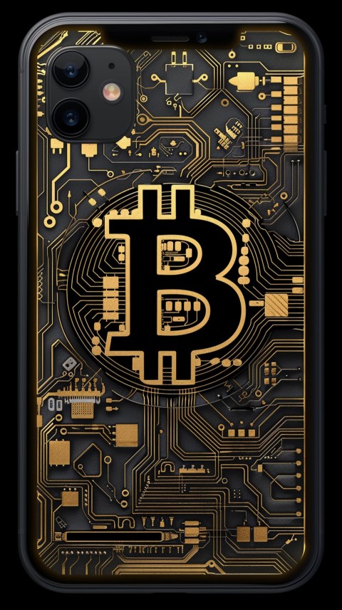 Bitcoin Cryptocurrency Gold Crypto Coin Creative Concept Aesthetic Symbol (920)