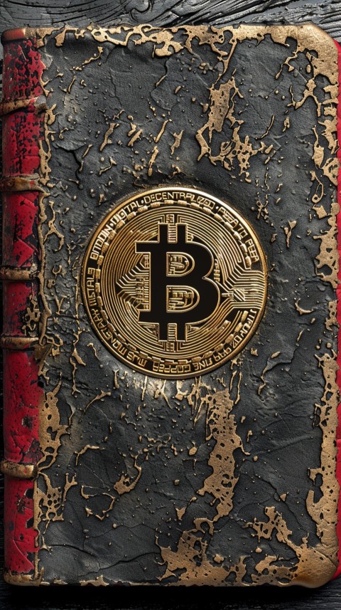 Bitcoin Cryptocurrency Gold Crypto Coin Creative Concept Aesthetic Symbol (1086)