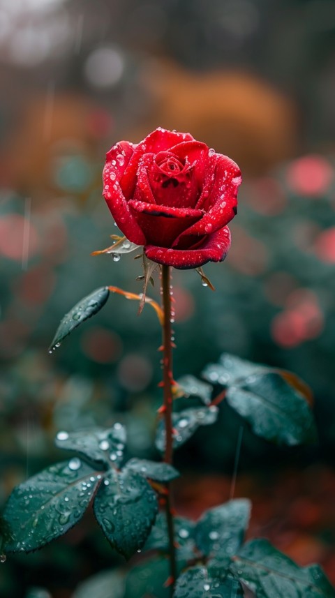 Beautiful Charming Red Rose Flowers Aesthetics (44)
