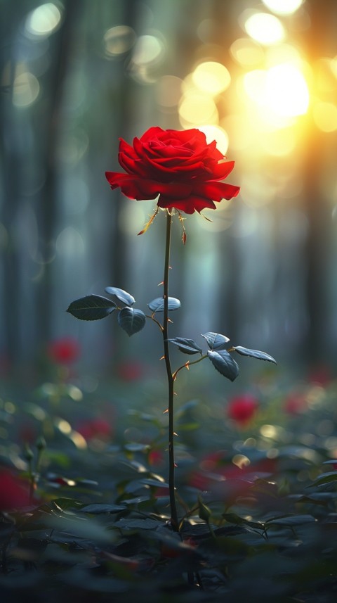 Beautiful Charming Red Rose Flowers Aesthetics (42)