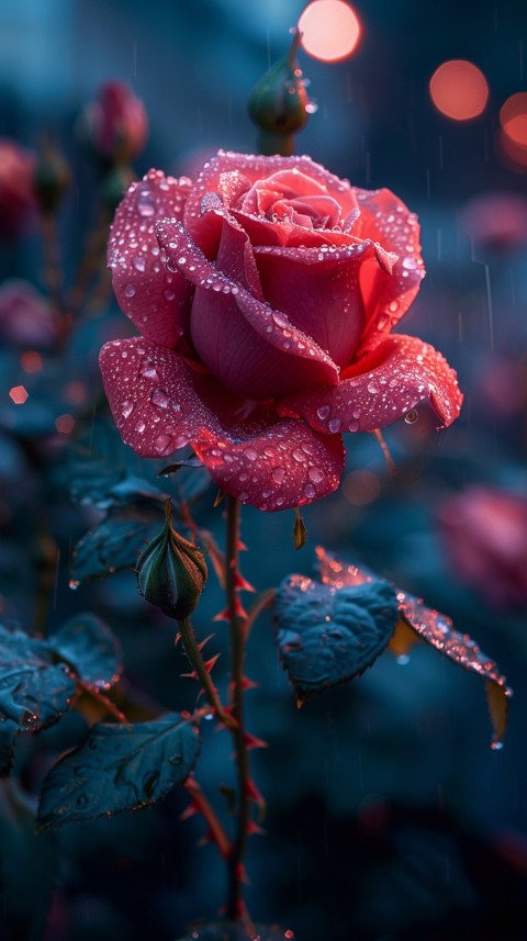 Beautiful Charming Red Rose Flowers Aesthetics (26)