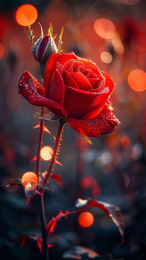 Beautiful Charming Red Rose Flowers Aesthetics (45)