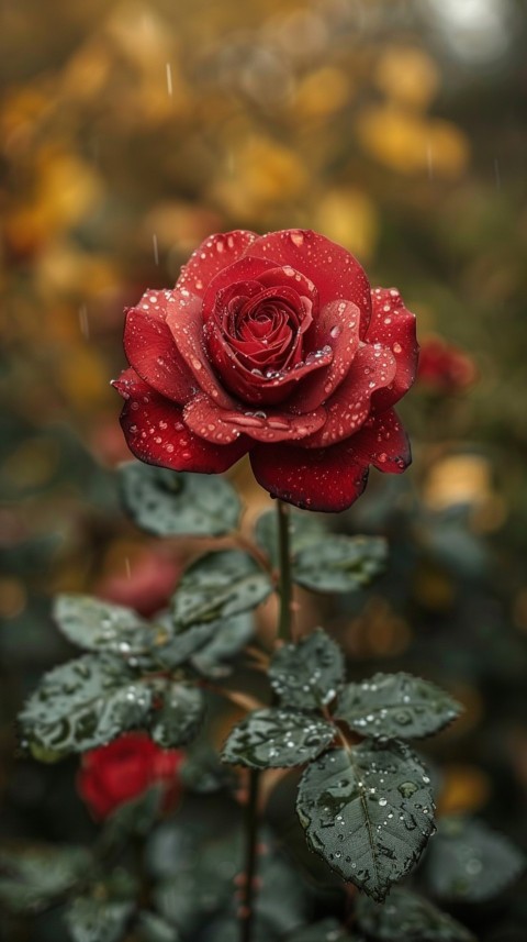 Beautiful Charming Red Rose Flowers Aesthetics (99)