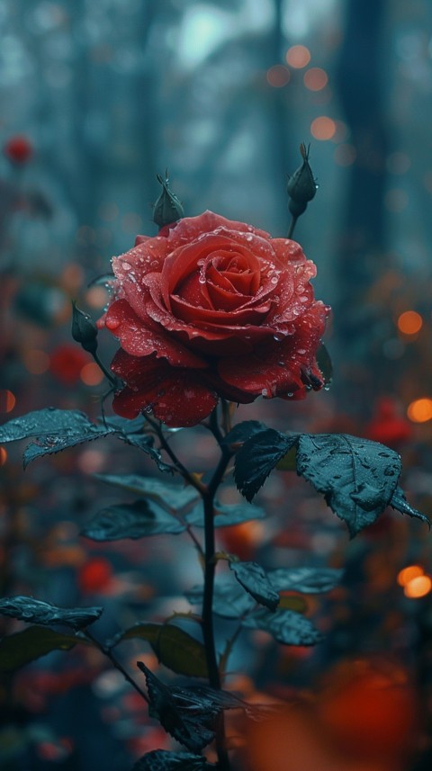 Beautiful Charming Red Rose Flowers Aesthetics (98)