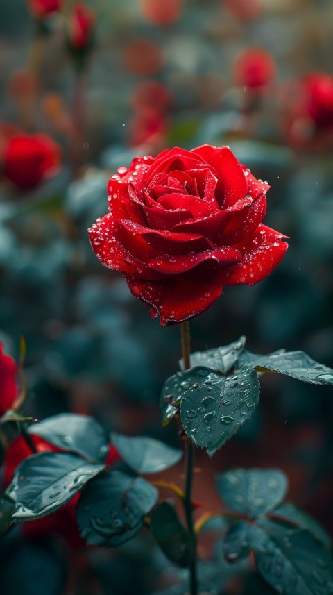 Beautiful Charming Red Rose Flowers Aesthetics (58)