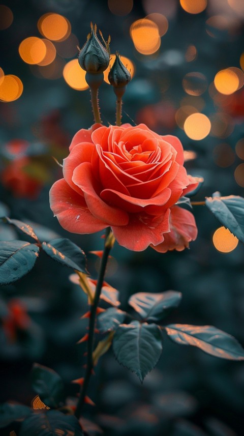 Beautiful Charming Red Rose Flowers Aesthetics (93)