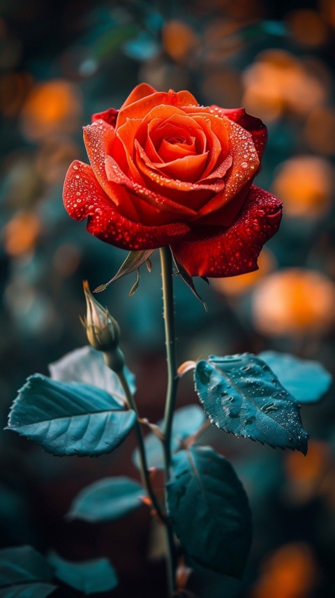 Beautiful Charming Red Rose Flowers Aesthetics (75)