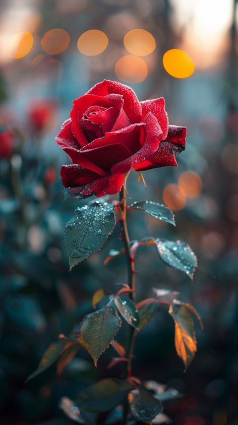 Beautiful Charming Red Rose Flowers Aesthetics (71)