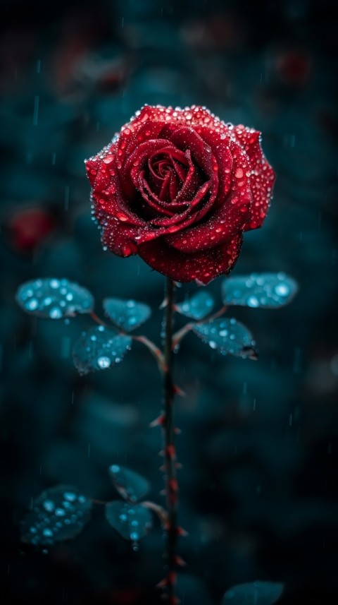 Beautiful Charming Red Rose Flowers Aesthetics (148)