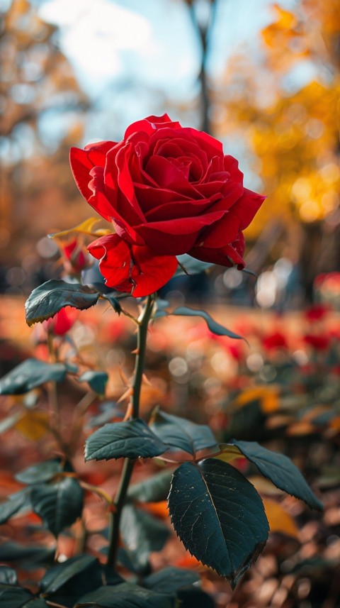 Beautiful Charming Red Rose Flowers Aesthetics (123)