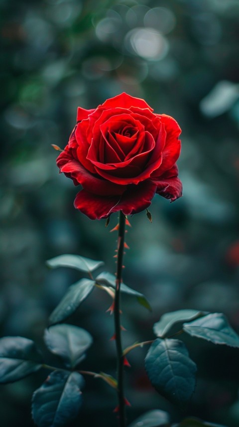 Beautiful Charming Red Rose Flowers Aesthetics (110)