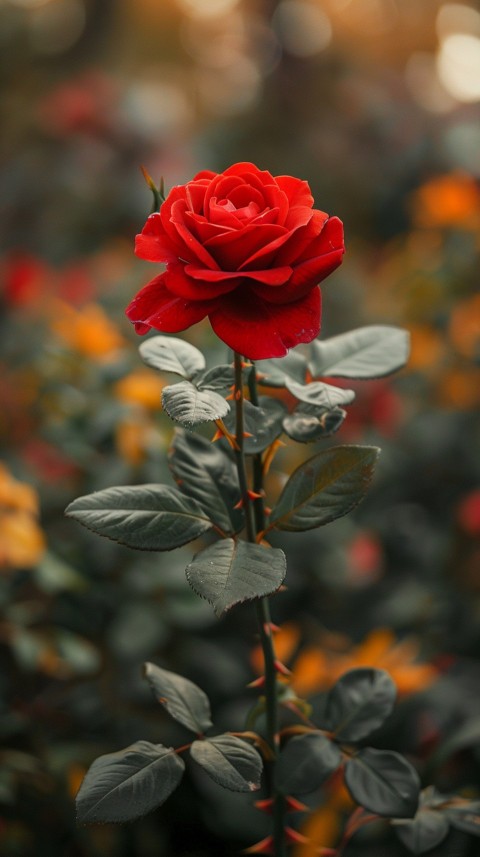 Beautiful Charming Red Rose Flowers Aesthetics (125)
