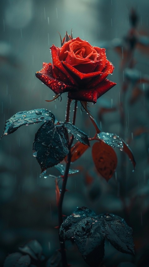Beautiful Charming Red Rose Flowers Aesthetics (127)