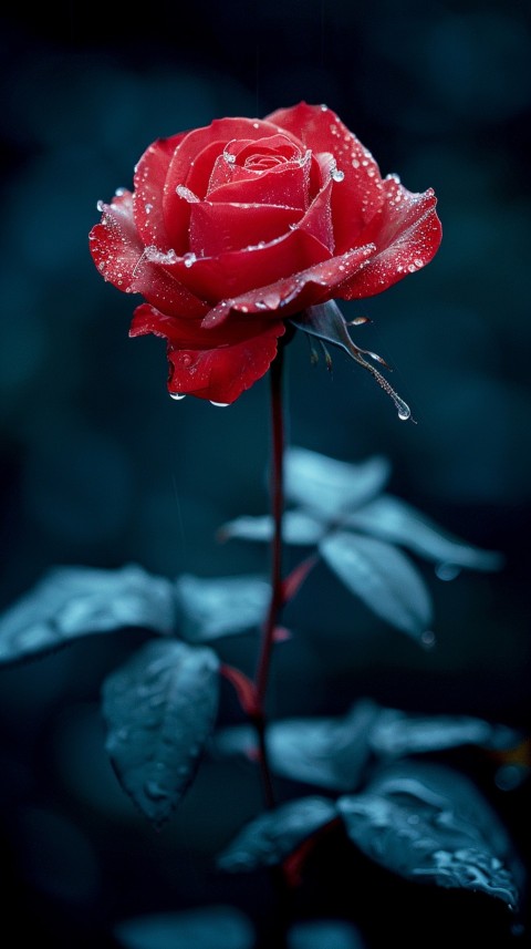 Beautiful Charming Red Rose Flowers Aesthetics (139)