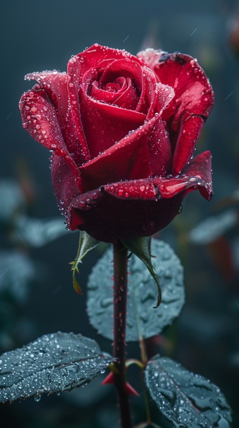 Beautiful Charming Red Rose Flowers Aesthetics (142)