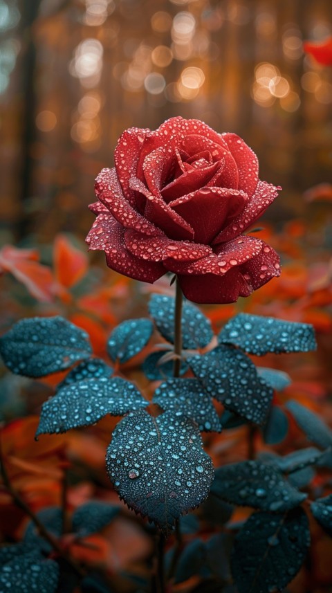 Beautiful Charming Red Rose Flowers Aesthetics (126)