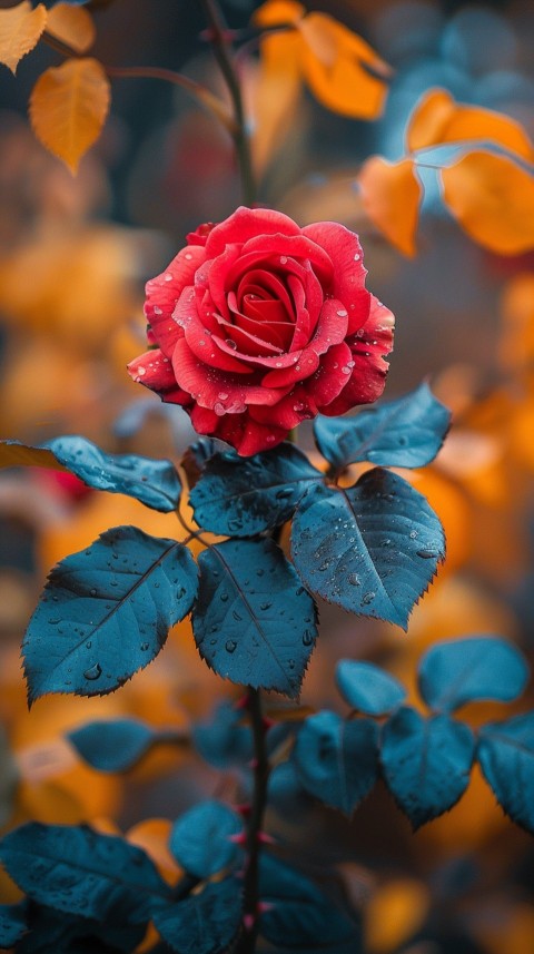 Beautiful Charming Red Rose Flowers Aesthetics (109)
