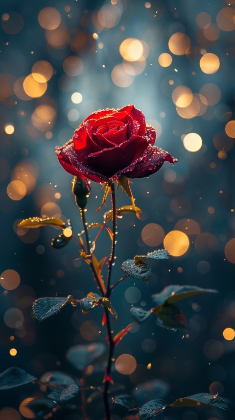 Beautiful Charming Red Rose Flowers Aesthetics (106)