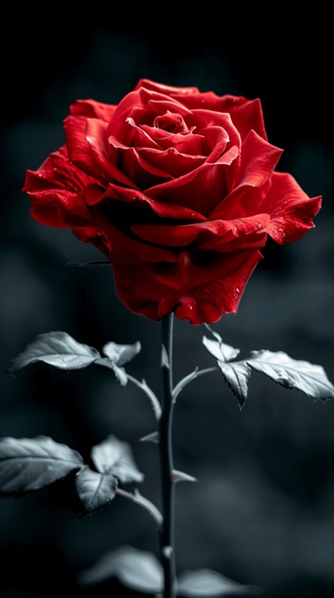 Beautiful Charming Red Rose Flowers Aesthetics (154)