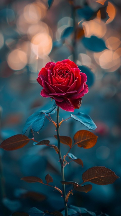 Beautiful Charming Red Rose Flowers Aesthetics (166)