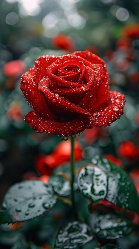 Beautiful Charming Red Rose Flowers Aesthetics (198)