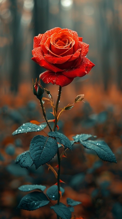 Beautiful Charming Red Rose Flowers Aesthetics (197)