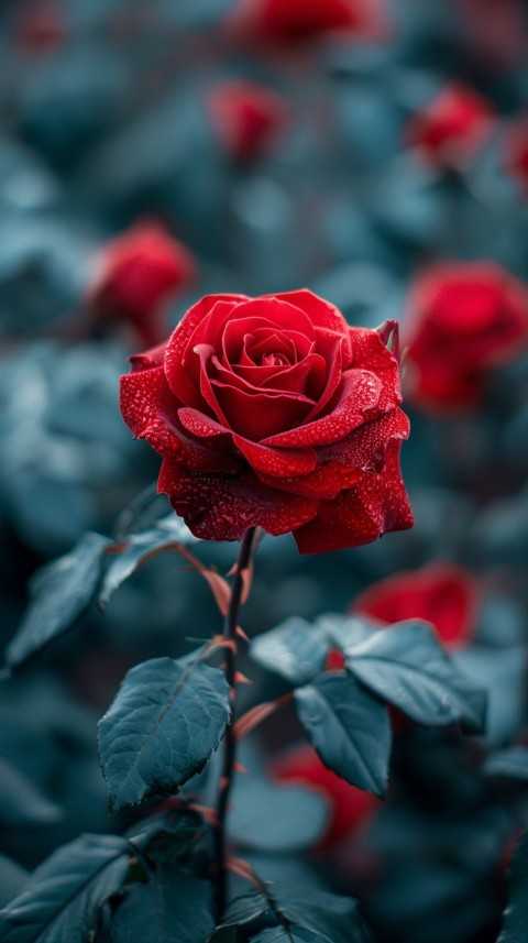 Beautiful Charming Red Rose Flowers Aesthetics (190)