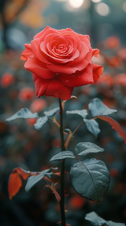 Beautiful Charming Red Rose Flowers Aesthetics (180)