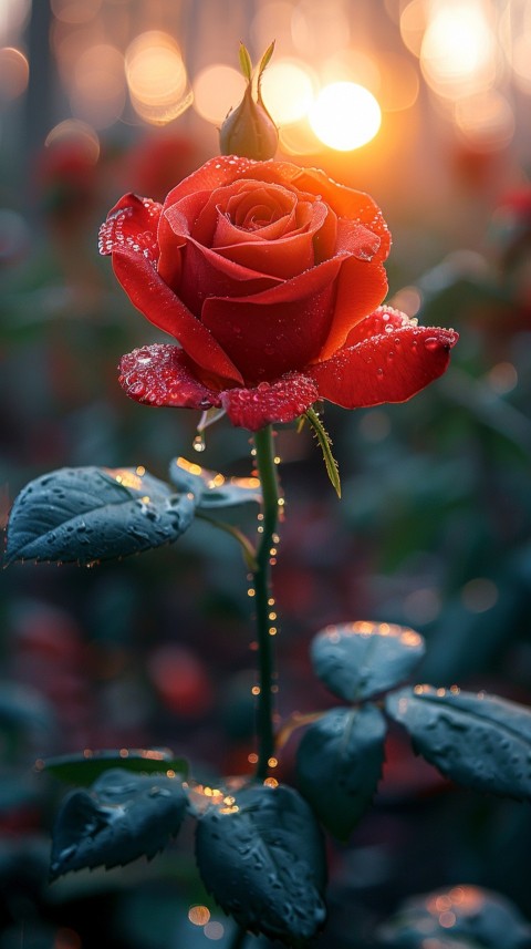 Beautiful Charming Red Rose Flowers Aesthetics (191)